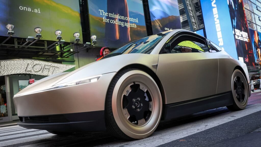Tesla teases ‘no steering wheel, no pedals’ ahead of Cybercab update