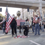 ‘No Kings’ organizers caught promoting banned ‘Vote Blue’ messaging