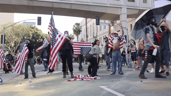 ‘No Kings’ organizers caught promoting banned ‘Vote Blue’ messaging